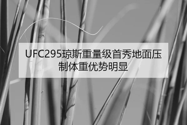 UFC295琼斯重量级首秀地面压制体重优势明显