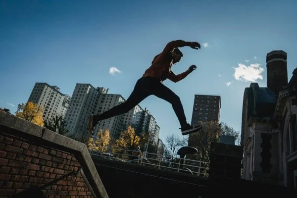 urban parkour action